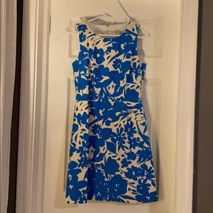Cute blue and white Banana Republic cocktail dress